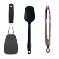 thumbnail image 1 of Cubiertos de 3 piezas, utensilios de cocina antiadherentes, espátula para crema, espátula de nailon, clips para alimentos, 1 of 5
