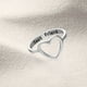 thumbnail image 5 of XWSHYW Anillos Personalidad Contraída Exquisita Letra Esbelta Principal Pequeña Mujer Fresca, 5 of 5