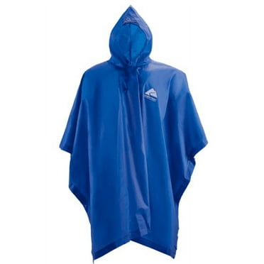 Ozark Trail 3/4 Sleeve PE&EVA Raincoat Single-Breasted Long Poncho (Men's or Women's), 1 Pack, for Adult, One Size Fits Most