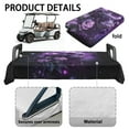 thumbnail image 6 of Yuyamidu Skull Golf Cart Seat Covers Purple Rose Golf Cart Seat Towel Blanket for 2-Person Seats Club Car Fluffy Golf Cart Accessories, 6 of 8