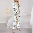 thumbnail image 4 of Lsque Bluey Pattern Long Sleeve Pajama Set for Women - Soft 2-Piece Sleepwear and Loungewear Set with Pockets, Comfy Nightwear, 4 of 8