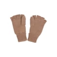 thumbnail image 2 of Winter Fingerless Flap Knit Mitten Convertible Flip Gloves - Khaki, 2 of 3