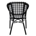thumbnail image 2 of Furniture of America Tidez French Aluminum Patio Arm Chair in Black (Set of 2), 2 of 12