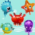 thumbnail image 2 of Shower Supplies Sea Horse Ocean World Animal Foil Balloons Under the Sea Party Kids Mermaid Birthday Party Decoration heqiyong toy, 2 of 2