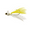 Chartreuse Minnow, variant on 6th Sense Pluck Hair Jig - Designed with Josh Jones, Crappie Lure with Mustad Hooks & Vibrant Feathers - Multiple Colors Available (3/pk)