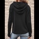 thumbnail image 5 of Sudadera con Capucha para Mujer, de Gran Tamaño, Informal, de Larga, con Cordón Ajustable Negro XL, 5 of 7