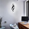 thumbnail image 2 of Aplique Led, Aplique Moderno Diseño De Arco Ip20 16w, Luz Blanca Fría 3000k, 1200 Lúmenes Negro Ip20, Adecuado para Dormitorio Y Oficina, 2 of 5