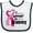 White and Navy, variant on Inktastic Breast Cancer Awareness I Support My Grammy with Pink Ribbon Boys or Girls Baby Bib