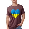 thumbnail image 1 of CafePress - Ukrainian Flag Heart Men's Deluxe T Shirt - Mens Tri-blend T-Shirt, 1 of 1