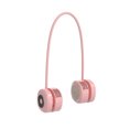 thumbnail image 1 of Wosthever Ventilador sin aspas para colgar en el cuello, ventiladores portátiles giratorios de 360 ​​° recargables por USB, refrigeración por aire Electrodomésticos Rosado Wosthever HA064491-01B, 1 of 6