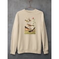 thumbnail image 3 of Chestnut Coloured Finch. Sweatshirt Women -John James Audubon Designs, Female XX-Large, 3 of 4
