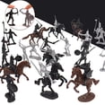 thumbnail image 4 of 104 Unids Caballería Medieval Caballo de Guerra Soldado Modelo Soldado Romano Antiguo Guerrero Medieval Modelo Figuras de Acción Juguetes, 4 of 8