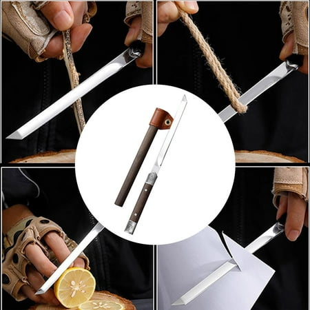 

Neorosiri Multipurpose Outdoor Portable Fruit Knife with Sheath – Compact Steak Handle Meat Knife for Camping Hiking and Culinary Use
