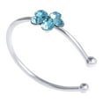 thumbnail image 1 of Fiudx Aro para La Nariz, Elegante Aro de Flor de Cristal, Delicado Pasador de Plata, Elegante Accesorio para Piercing, Regalo para Mujeres y Niñas, Perfecto para Uso Diario, Diseño Artesanal., 1 of 2