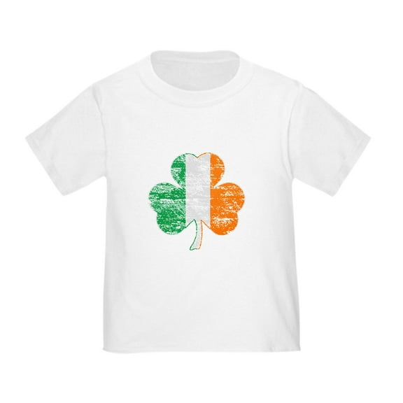 CafePress - Vintage Irish Flag Shamrock T Shirt - Cute Toddler T-Shirt, 100% Cotton