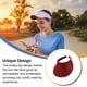 thumbnail image 3 of Minnieouse Sombreros para el sol Protección Clip-On Gorras Visera de lino Ajustable Grandes aleros Parte vacía Color sólido Regalo deportivo Sombreros vino rojo Minnieouse AP010232-14, 3 of 6