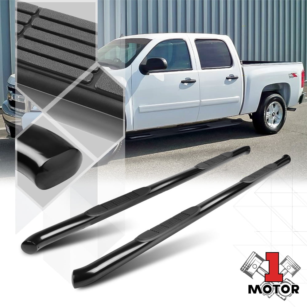 Black 3" Side Step Nerf Bar Running Board for 0716 Silverado/Sierra