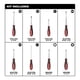 thumbnail image 4 of Set De Desarmadores Milwaukee 8 Pzs C/ Punta Cuadro 48222718, 4 of 8