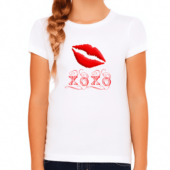 Girls Valentines Day Shirt - Valentines Day Shirts for Girls - XOXO Valentine Shirts for Kids