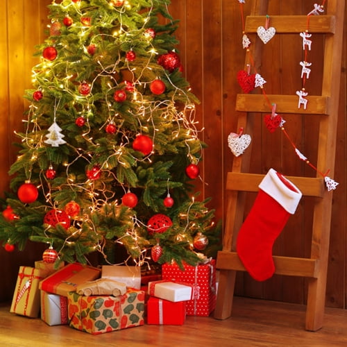 Xmas Tree Photography Background Portrait Photobooth Party Banner Decorations Photo Studio Props ZC Dawn Photography Backdrops Christmas