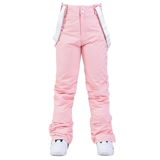 Pantalones de esquí para hombres y mujeres, tabla simple, tabla doble, a prueba de viento, impermeable, desmontable, cintura elástica, pantalones de algodón gruesos y cálidos.