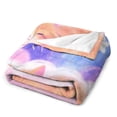 thumbnail image 3 of Cat Print Flannel Blanket Novelty Pattern Nap Blanket Sofa Room Office Soft Throw Blanket Outdoor Camping Warm Blanket, 3 of 4