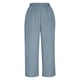 thumbnail image 5 of Ounisa Women's Summer One Piece Jumpsuits Belted Short Sleeve Wrap V Neck Fashion Dressy Casual Wide Leg Pants Romper, 5 of 9