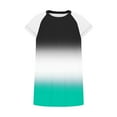 thumbnail image 5 of Tank Tops for Women under $4.98 no boundari Lace Sleeveless Round Neck Gradient Printed T-shirt Green XL, 5 of 5