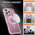 thumbnail image 3 of For iPhone 16 Pro Max Magnetic Phone Case,Compatible with MagSafe,Military-Grade Protection, Anti-Fingerprint,Shockproof Anti-fall Frosted Skin-feel Ultra Slim Translucent Phone Case,Pink, 3 of 9