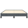 thumbnail image 4 of vidaXL Bed Frame Dark Grey 137x190 cm Full Velvet, 4 of 7