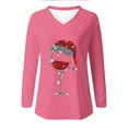 thumbnail image 4 of gakvbuo Christmas Sweater for Women Pullover Tops Fall Tunic Blouse Hoodless Sweatshirt 1, 4 of 5