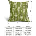 thumbnail image 5 of Lime Green Pillow Covers 18x18 Set of 2 Boho Pattern Cream Herringbone Geometric Print Bohemian Ethnic Print Decorative Throw Pillows Outdoor Pillowcase Farmhouse Cushion Case Couch Sofa Bed Decor, 5 of 5