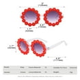 thumbnail image 6 of Tisoloow Round Flower Sunglasses for Girls Flower Shaped Cute Glasses UV 400 Protection Outdoor Beach Girl Boy Gifts Blue One Size, 6 of 7