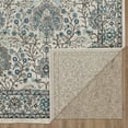 thumbnail image 4 of Mohawk Home Mallorqui Low Pile Latex Backed Stain and Fade Resistant Floral Blue Indoor Area Rug, 5' 3" X 8', 4 of 9