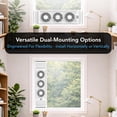 thumbnail image 4 of Comfort Zone Triple Window Fan with Adjustable Thermostat | 3-Speed High-Velocity Cooling | Horizontal or Vertical Manual Control | Fits Double Hung Windows (Min 25" x 8") | Fully Assembled | White, 4 of 8
