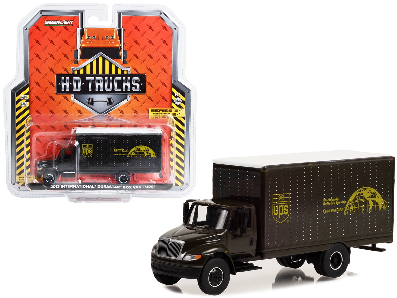 レア!チェイス!グリーンライト UPS 2019 パッケージカー 1/64 新品 Greenlight 1:64 Heavy Duty Trucks SR 17 UPS 2019 Package Car