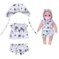 thumbnail image 2 of Christmas Doll Clothes Set - 12" Holiday Costumes for Reborn & Fashion Dolls (3+ Years), 2 of 6