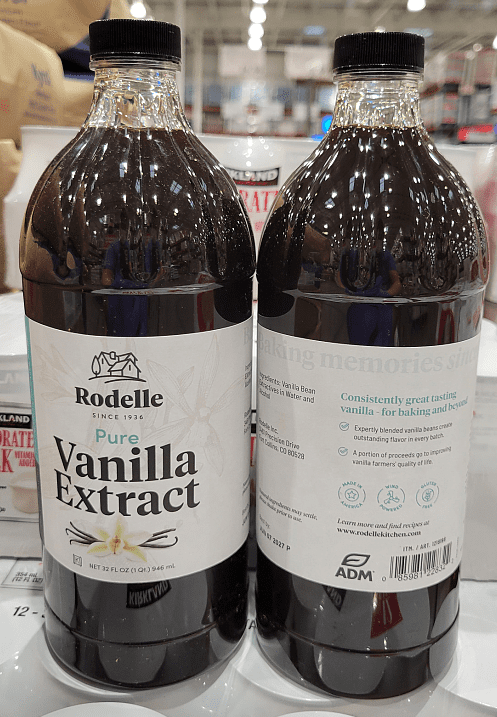 Rodelle Pure Vanilla Extract 32fl oz 946ml (2 Large Bottles)