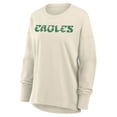 thumbnail image 4 of Women's Fanatics Cream Philadelphia Eagles Dove Legacy Long Sleeve T-Shirt, 4 of 5