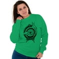 thumbnail image 3 of Hand Eye Crystal Ball Futuristic Spirit Sweatshirt for Men or Women Brisco Brands L, 3 of 6