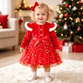 thumbnail image 5 of Rhuody Girls Christmas Dresses Xmas Long Sleeve Dresses Party Dance Kids Xmas Dress Charm Clothing, 5 of 9
