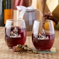 thumbnail image 3 of Happy Mother's Day Wirehaired Pointing Griffon with Sweets and Flowers at a Picnic 15oz Stemless Wine Glass Mug Dog Lover Wine Glasses Cup - 13005, 3 of 5