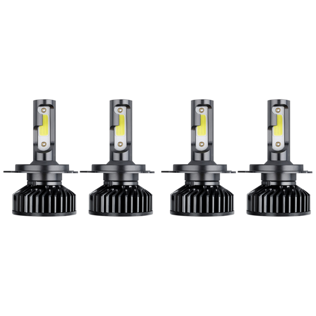 2 Uds Bombilla Faro Haz 6000K H4 Antiniebla Coche Bombillas LED