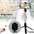thumbnail image 1 of New Phone Tripod Holder Wireless Remote Selfie Stick Detachable Extendable Mount For iPhone Samsung, 1 of 5