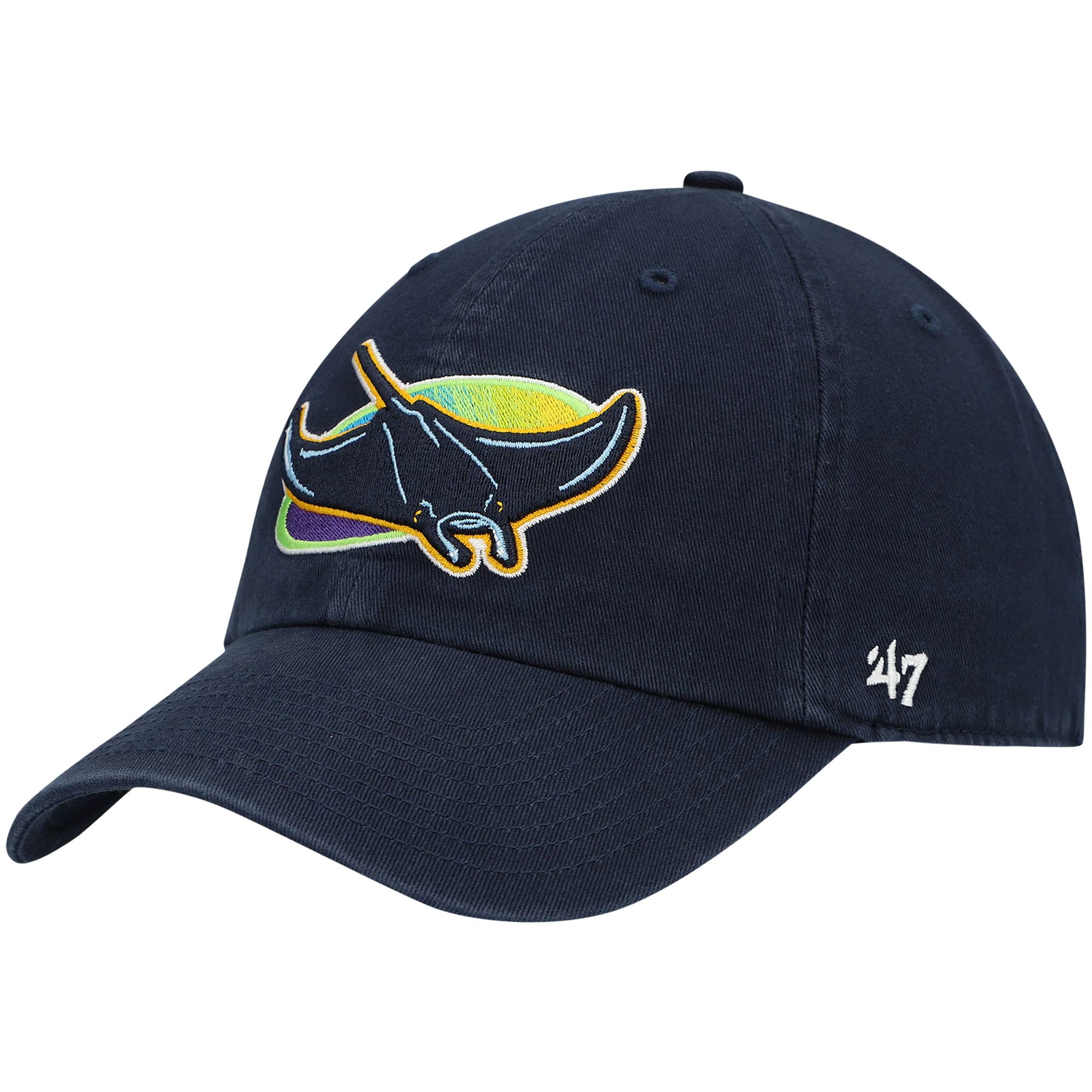 Tampa Bay Rays '47 Alternate Clean Up Adjustable Hat Navy OSFA