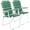 Dark Green, variant on PEXMOR Patio Lawn Webbed Folding Chairs, Outdoor Beach Chair Portable Dining Chair for Outdoors, Classic, 2 Pack