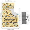 thumbnail image 2 of Toddler Nap Mat with Pillow and Blanket, Personalized Name Toddler Sleep Mat, Extra Large Rolled Napping Mats, Washable, Light, for Kids Boys Kindergarten Daycare Preschool Travel（Space）(Fixed Size), 2 of 7