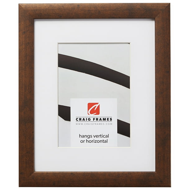 Craig Frames 23247881 12x16 inch Rustic Copper Picture Frame Matted for an 8x12 Photo Walmart
