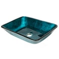 thumbnail image 6 of Eden Bath EB-GS67 13 in. Rectangular Foil Glass Vessel Sink, Turquoise Blue, 6 of 9