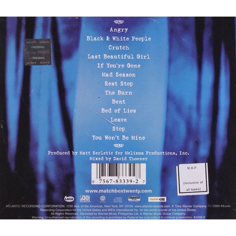 Matchbox Twenty - Mad Season - Music & Performance - CD